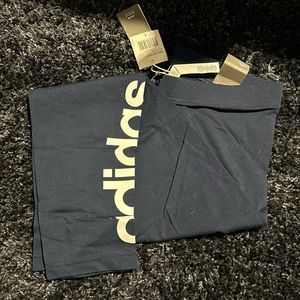 Navy adidas cotton legging